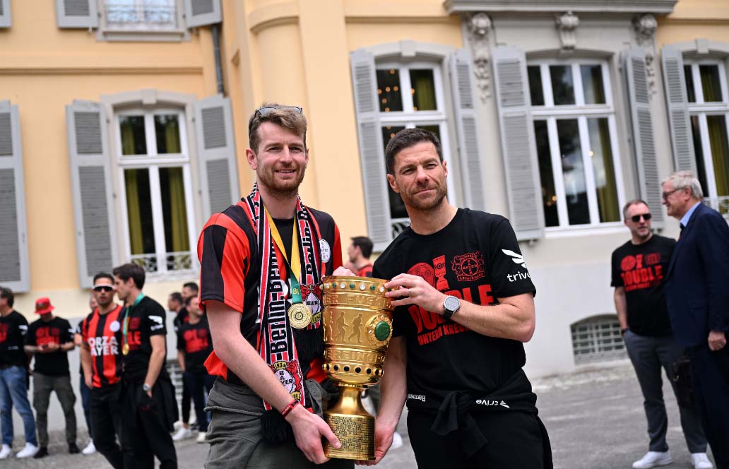 El Leverkusen celebra el doblete de Liga y Copa