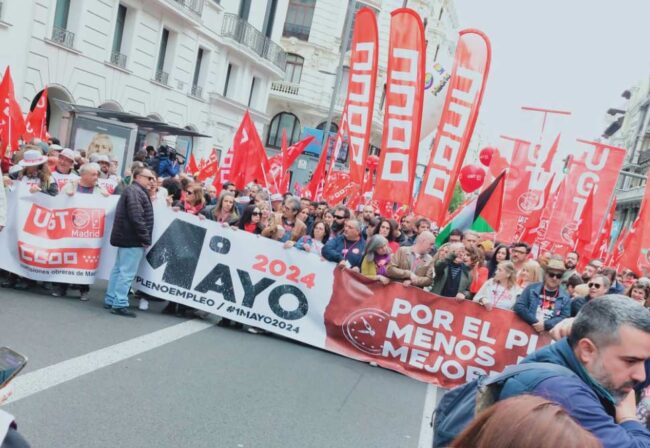 Manifestación del Primero de Mayo en Madrid