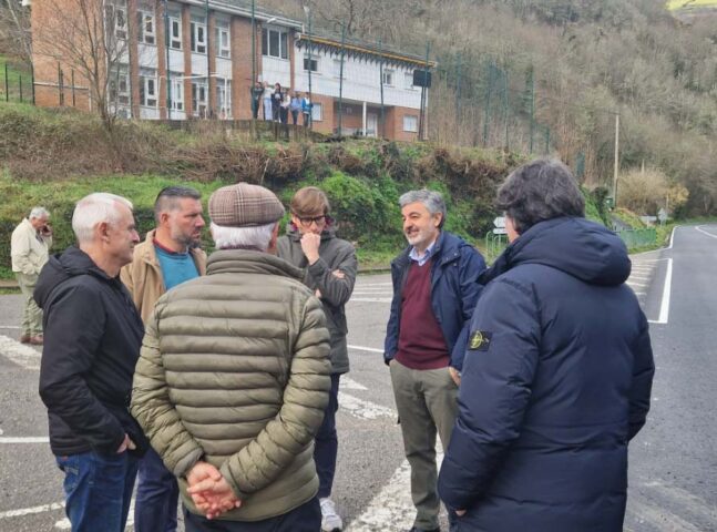 Obras carretera AS213 Asturias