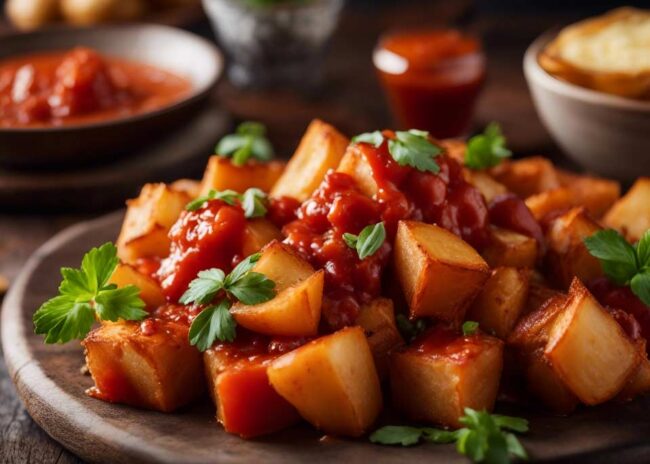 Patatas bravas tardeo Candás 365 Patatas bravas tardeo