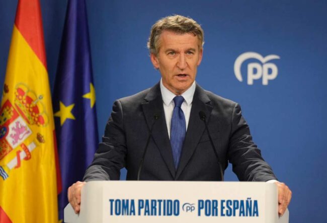 Núñez Feijóo pide la dimisión de Sánchez