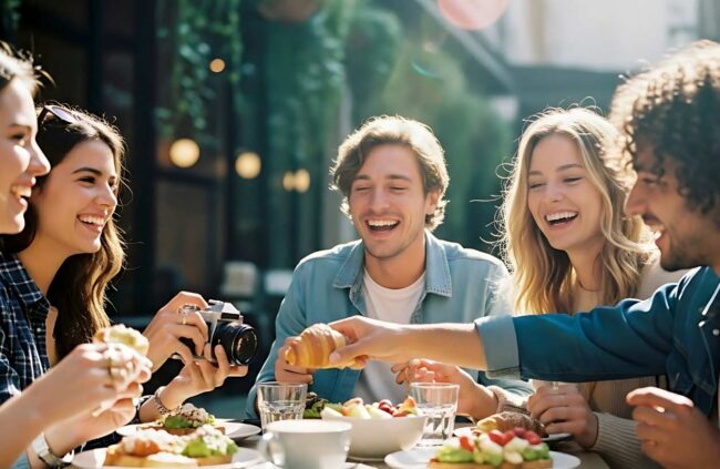 Amigos y menú del día