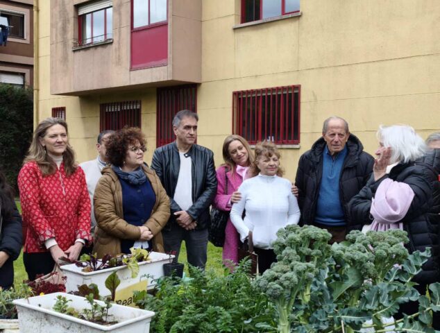 Huertos comunitarios en los Apartamentos Gijón