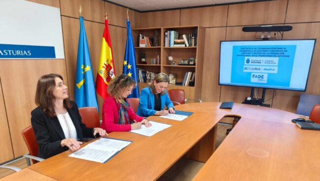 Asturias firma un protocolo para impulsar la FP dual