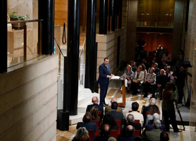 Barbón apuesta por ampliar el autogobierno en Asturias