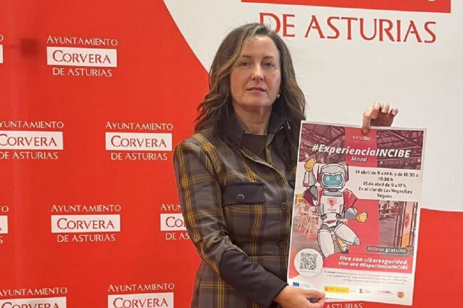 Corvera acoge el stand itinerante del INCIBE Candás 365 Corvera acoge el stand itinerante del INCIBE