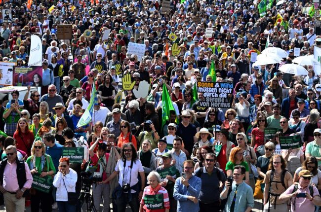 Protestas en Alemania contra las políticas energéticas