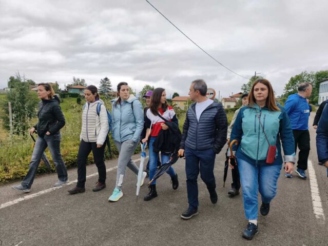 Zapico se ha sumado a la marcha de los mineros de Miura
