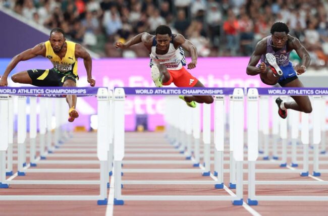 JaKobe Tharp corre los 110 vallas en 1275 segundos Candás 365 Ja'Kobe Tharp corre los 110 vallas en 12,75 segundos