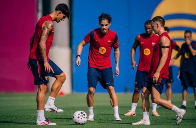 El Barcelona arranca la pretemporada en el verde Candás 365 El Barcelona arranca la pretemporada en el verde