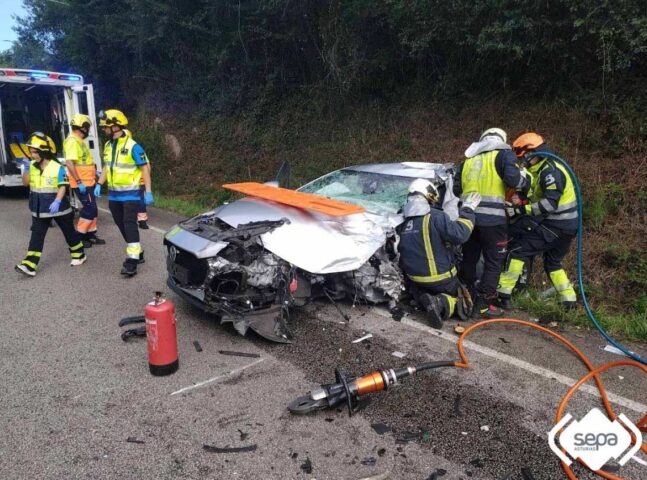 Seis heridos en un accidente en Carreño