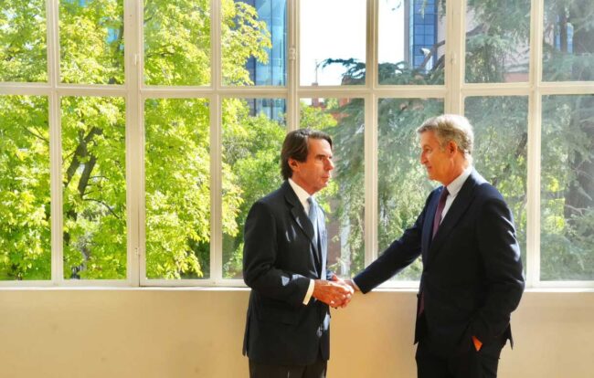 Aznar elogia el amor de Feijóo por España Candás 365 Aznar elogia el amor de Feijóo por España