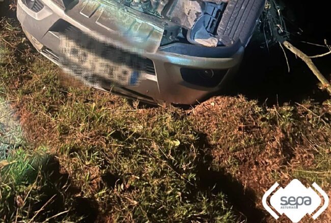 Un herido en un accidente de tráfico en Gozón